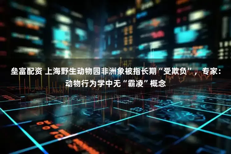 垒富配资 上海野生动物园非洲象被指长期“受欺负”，专家：动物行为学中无“霸凌”概念